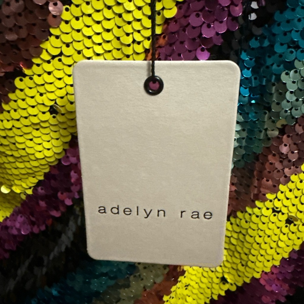 Adelyn Rae NWT Sequin One Shoulder - Picture 4 of 6